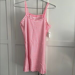 Pink and White Striped Dress